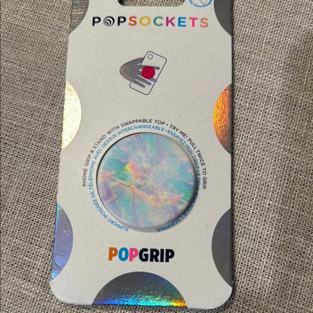 PopSocket Silver Phone Grip Cover